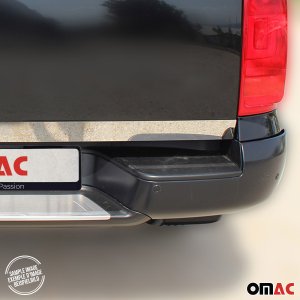 Chevrolet Silverado Lower Tailgate Trim - Omac - S.Steel - Gloss Silver - '14-'19